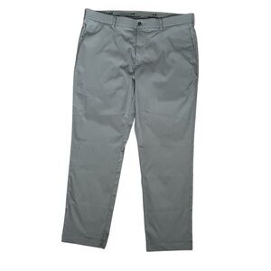 Grand Slam Men's 38 X 32 Light Gray Pants Polyester Golf Stretch Waist